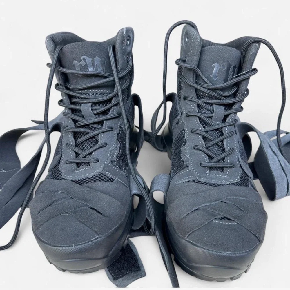 Racer Worldwide Vibram Desert Boots Black Suede FW23 size 8